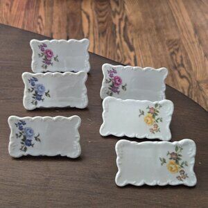 Vintage Shafford Ceramic Name Place Card